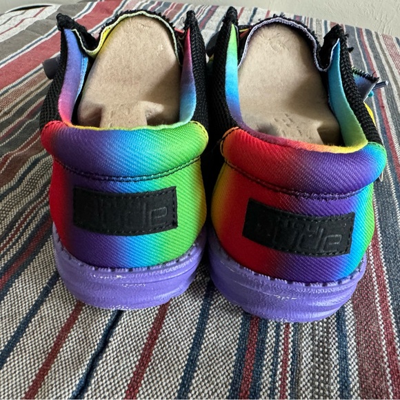 Hey Dude Pride Rainbow Wally Stretch Shoes - Men’s Size 10 New - Picture 8 of 11